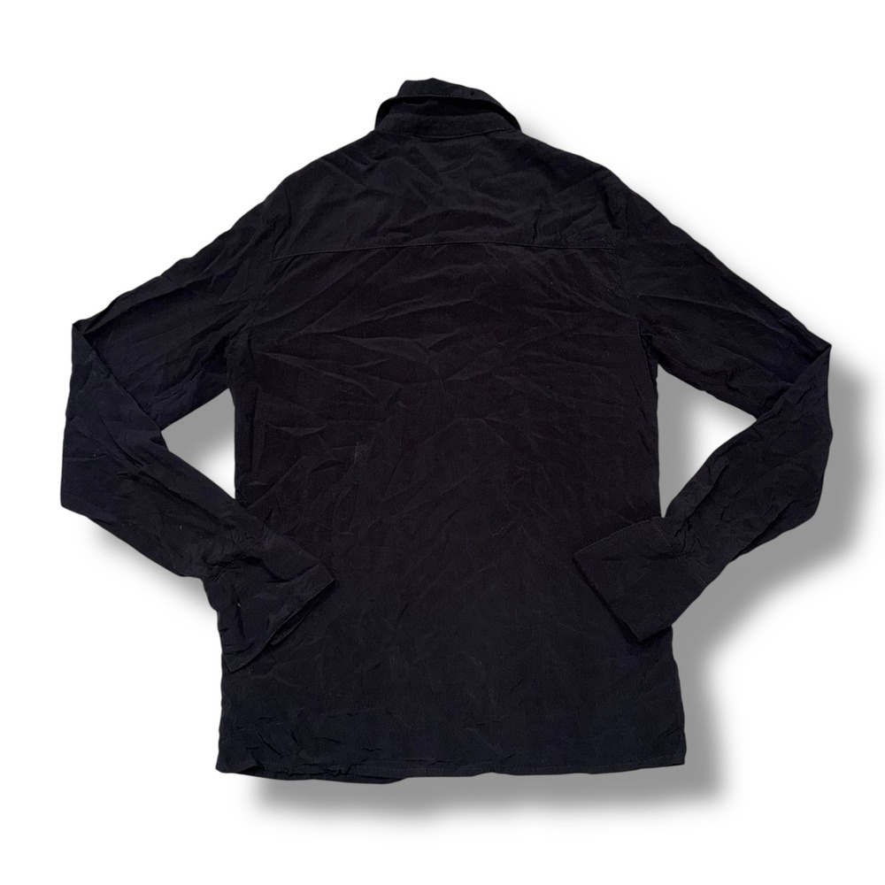 Killstar Long Sleeve Button Up Shirt With Pointed Vintage Style Collar - Picture 4 of 6